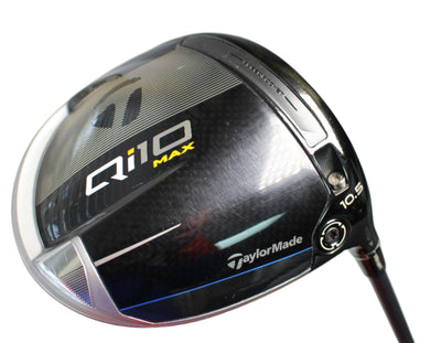 Pre-Owned Taylormade Qi10 Max 10.5 Driver w/ AutoFlex Pink 505 X (100-110 MPH) (X-Stiff) (46.5 Inch) Shaft (Mint)