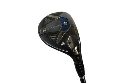 Pre-Owned Callaway AI Smoke: 4 Hybrid (21.0) W/ SteelFiber FC 65 f2 (Senior) (39.5 Inch) Shaft (Average)