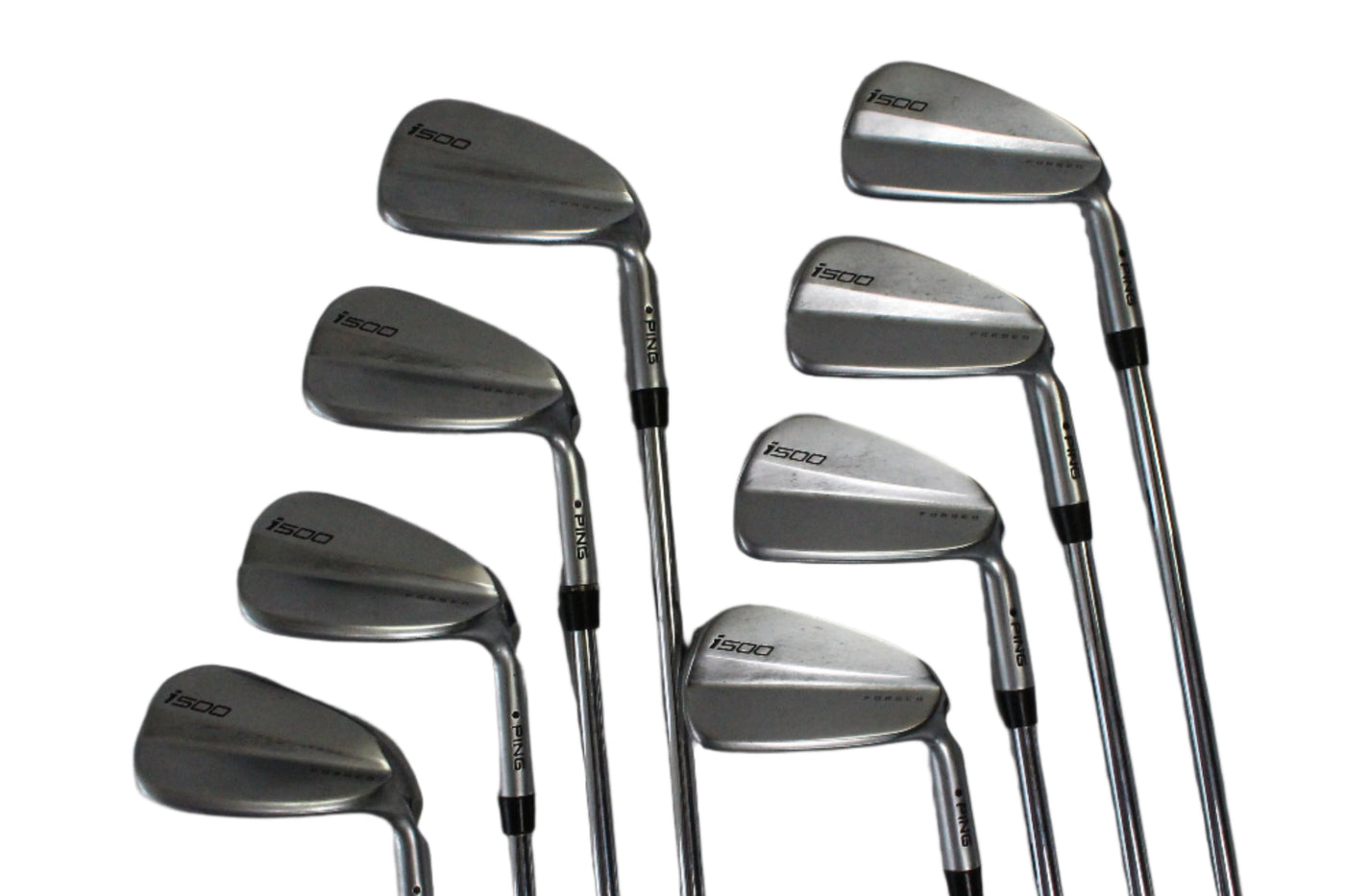 Pre-Owned Ping i500: Iron set (4-PW, UW) W/ Dynamic Gold S300 (Stiff) Steel Shaft (Average)