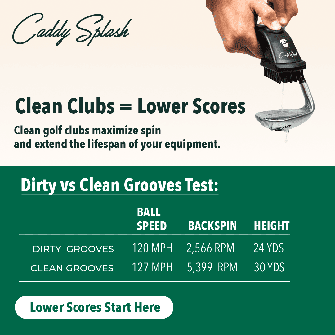 Golf Pocket Mag Towel - White + Golf Club Water Brush Pro Bundle