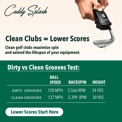 Golf Pocket Mag Towel - White + Golf Club Water Brush Pro Bundle