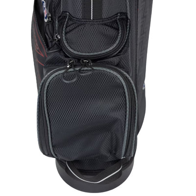 U.S. Kids Golf UL-7 5 Club Stand Set (Approx Age 11, Height 60"-63") Black/Maroon Bag