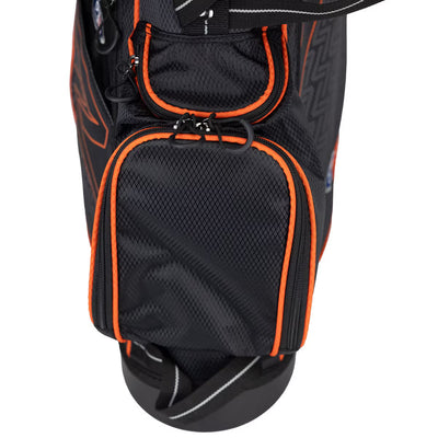 U.S. Kids Golf UL-7 5 Club Stand Set (Approx Age 8, Height 51"-54") Black/Orange Bag